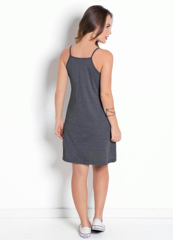 Lead Strap Dress With Located Print