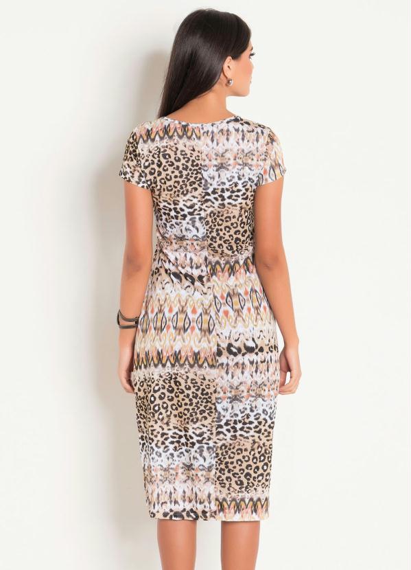 Print Midi Mix Dress