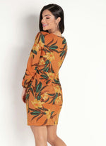 Load image into Gallery viewer, Rusty Floral Long Sleeve Dress
