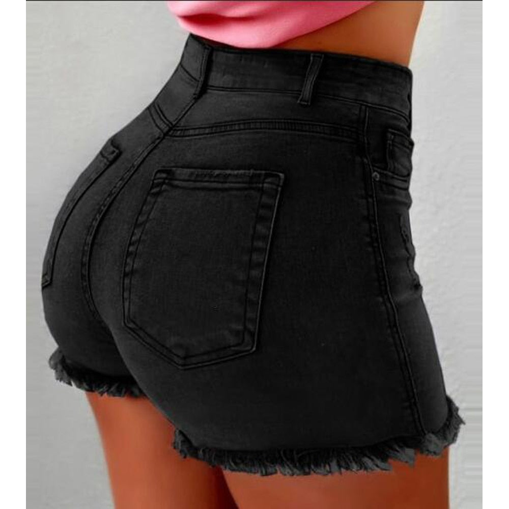 Denim Shorts 2022 New Summer Lady Clothing High Waist Jeans