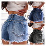 Load image into Gallery viewer, Sexy Tight Ripped Women Denim Shorts Wide Leg
