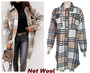 Long Women's Cardigan with Buttons