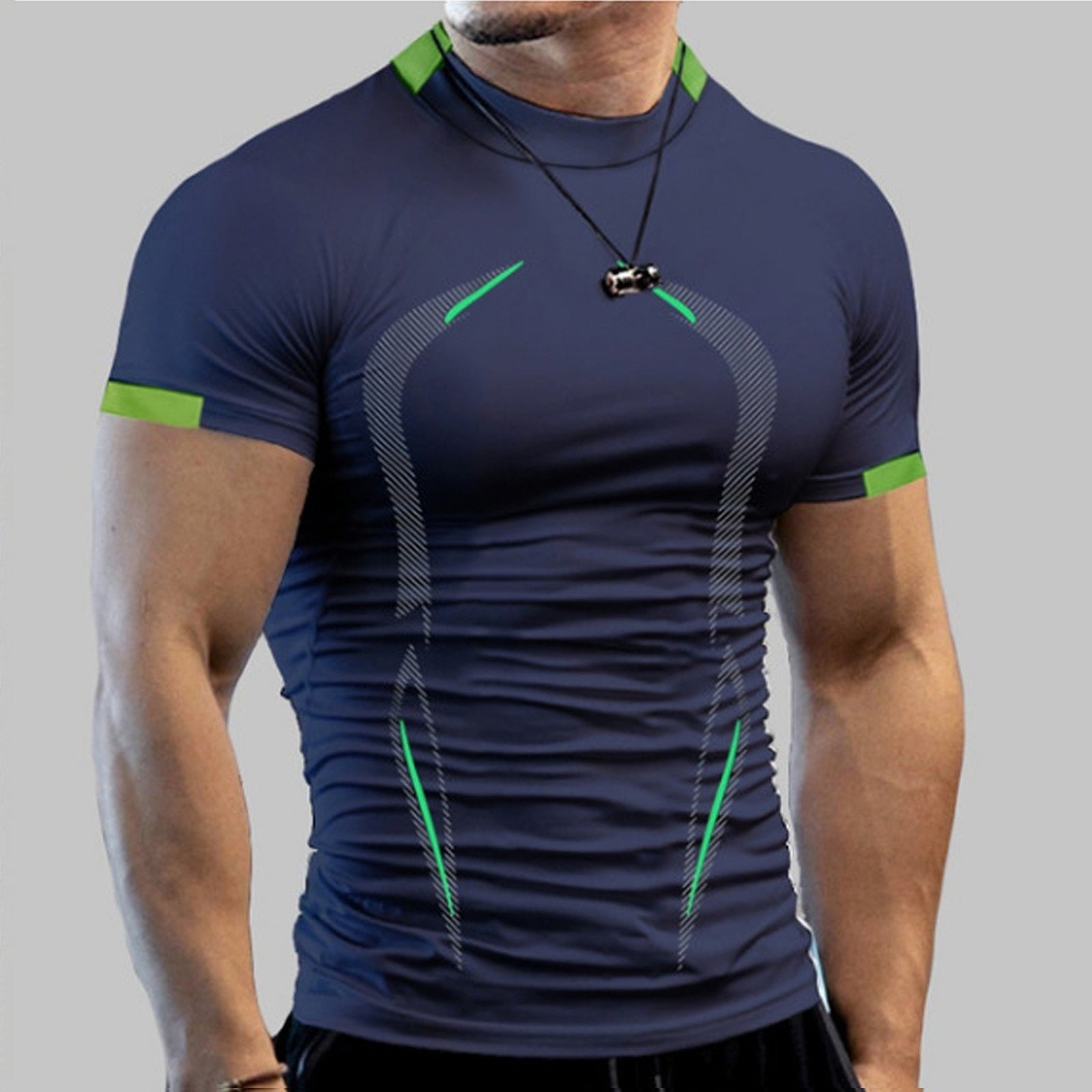 Short Sleeve Breathable Sport T Shirt Men 3d