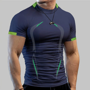Short Sleeve Breathable Sport T Shirt Men 3d