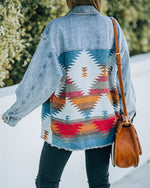Load image into Gallery viewer, Jeans Casual Jackets Autumn Winter New Aztec Lapel Pocket Denim
