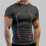 Load image into Gallery viewer, Short Sleeve Breathable Sport T Shirt Men 3d
