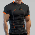 Load image into Gallery viewer, Short Sleeve Breathable Sport T Shirt Men 3d
