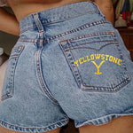 Load image into Gallery viewer, Sexy Tight Ripped Women Denim Shorts Wide Leg
