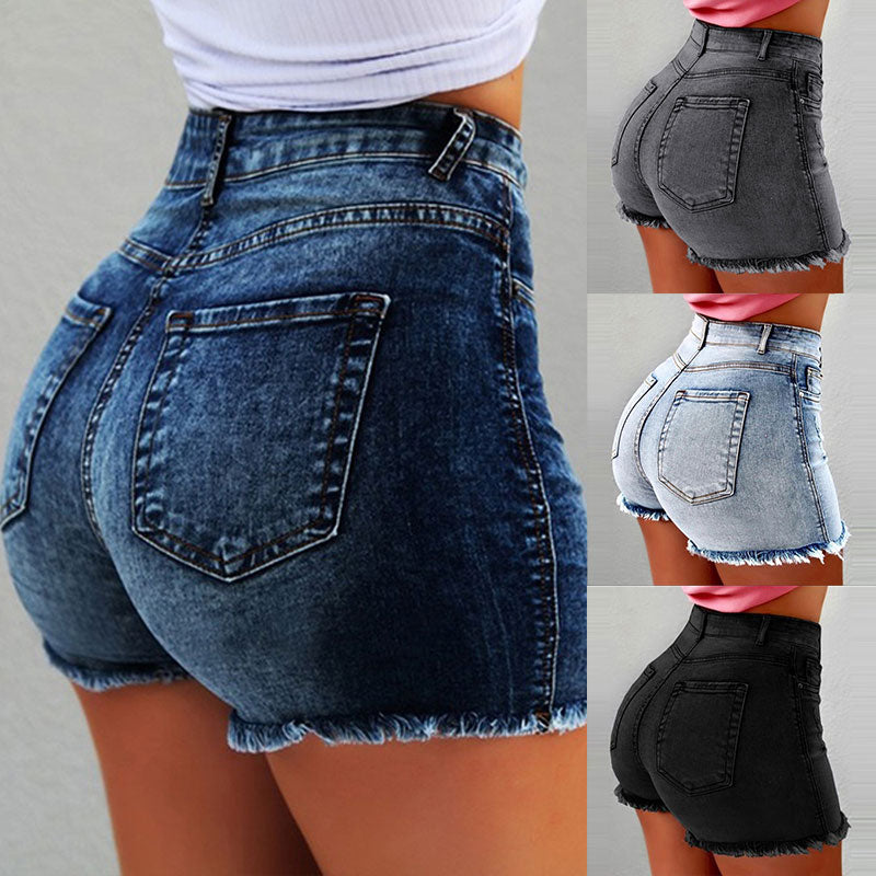Denim Shorts 2022 New Summer Lady Clothing High Waist Jeans