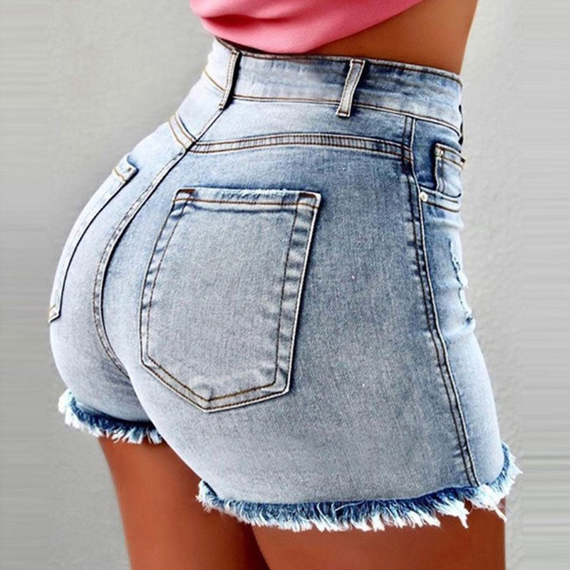 Denim Shorts 2022 New Summer Lady Clothing High Waist Jeans