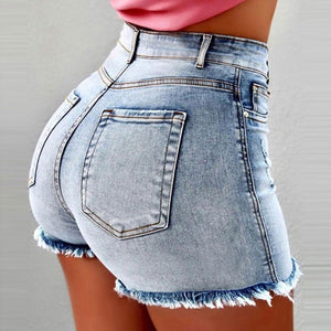 Denim Shorts 2022 New Summer Lady Clothing High Waist Jeans
