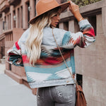 Load image into Gallery viewer, Retro Denim Jacket 2022 New Long Sleeved Lapel Loose Denim Stitching Woolen Jacket Female Vintage
