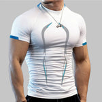 Load image into Gallery viewer, Short Sleeve Breathable Sport T Shirt Men 3d
