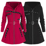 Load image into Gallery viewer, Women&#39;s Hooded Sweatshirt Autumn Winter Long Sleeve Zipper Coat
