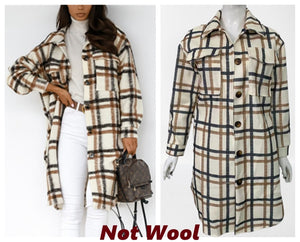 Long Women's Cardigan with Buttons