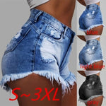 Load image into Gallery viewer, Women Slim Tassels Hole Denim Shorts Fashion Casual Summer Denim
