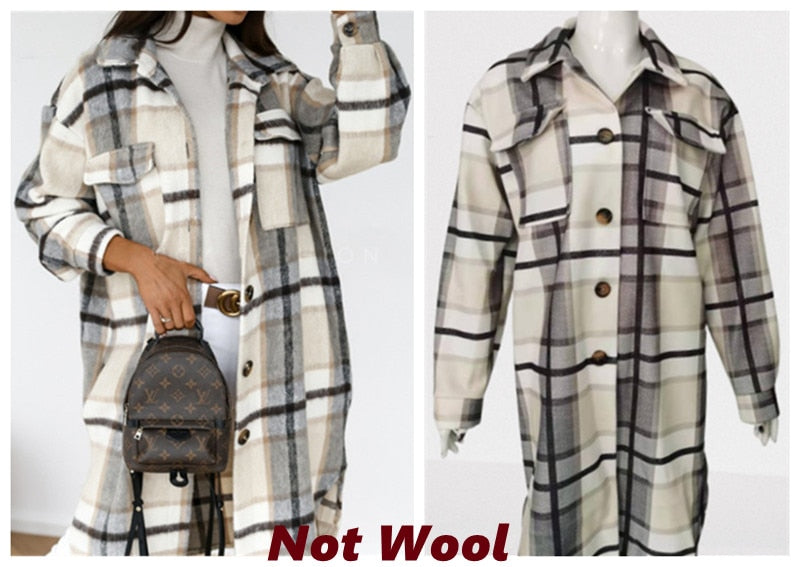 Long Women's Cardigan with Buttons