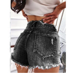 Load image into Gallery viewer, Sexy Tight Ripped Women Denim Shorts Wide Leg
