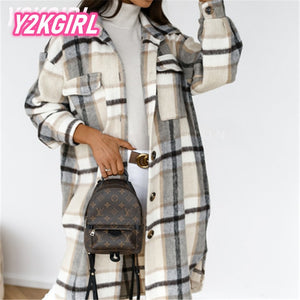 Long Women's Cardigan with Buttons