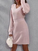 Load image into Gallery viewer, Pink Fashion Warm Winter Dress for Women Vintage Casual
