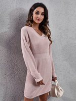 Load image into Gallery viewer, Pink Fashion Warm Winter Dress for Women Vintage Casual
