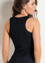 Load image into Gallery viewer, Vestido Longo Preto Com Fenda Na Lateral
